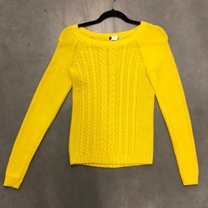 Bright yellow cotton knit